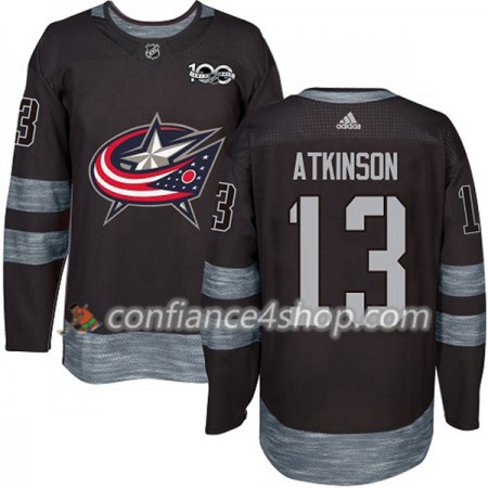 Adidas Maillot de Hockey Blue Jackets Cam Atkinson 13 1917-2017 100th Anniversary Noir Authentic - Homme